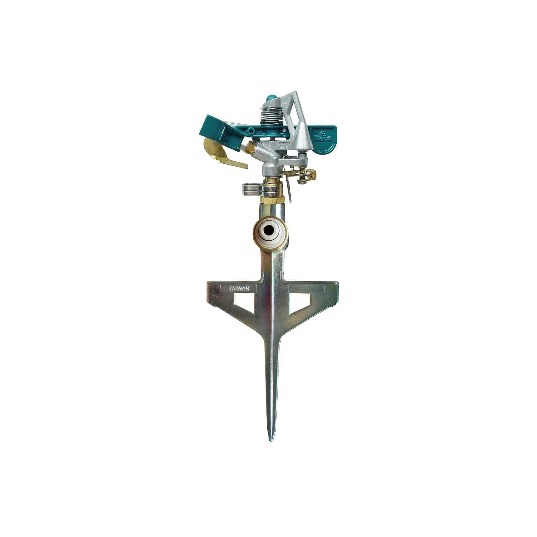 Raco 55704 Ayarlı Pat Pat Metal Kazıklı Saplamalı Metal Bahçe Sulama Fıskiyesi