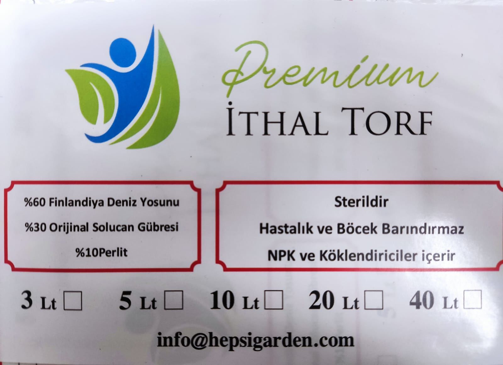 PREMİUM İTHAL TORF / TOHUM ÇİMLENDİRME TOPRAĞI